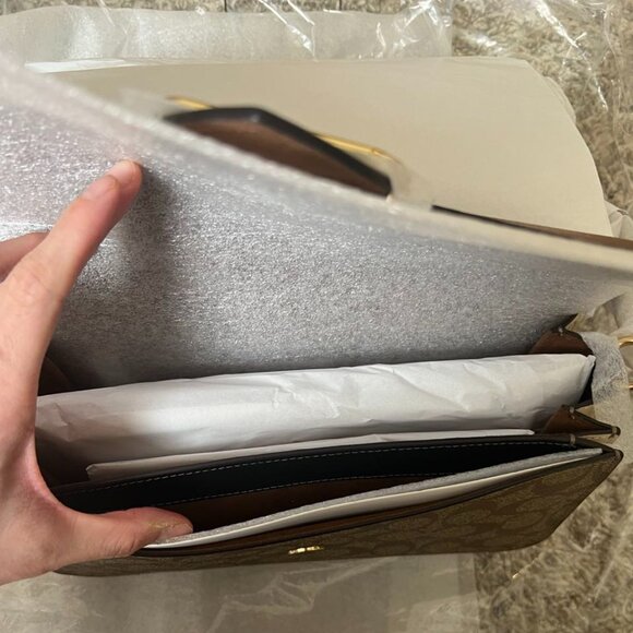 Coach Morgan Shoulder Bag In Colorblock Signature Canvas - Picture 8 of 10